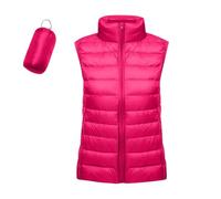Générique Veste Sans Manche,Pull Femme Sans Manches,Doudoune sans Manches Femme Zippé Veste Duveteuse Gilet sans Manche Femme Courtes Veste Matelassée Légère