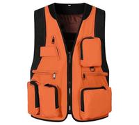 Générique Veste Sans Manche Unisexe - Gilet de Travail Multifonctionnel à Multiples Poches, Veste Utilitaire pour Photographes, Formations et Activités de Recherche, Respirant et Durable