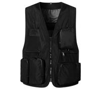 Générique Veste Sans Manche Unisexe - Gilet de Travail Multifonctionnel à Multiples Poches, Veste Utilitaire pour Photographes, Formations et Activités de Recherche, Respirant et Durable