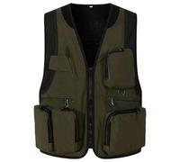 Générique Veste Sans Manche Unisexe - Gilet de Travail Multifonctionnel à Multiples Poches, Veste Utilitaire pour Photographes, Formations et Activités de Recherche, Respirant et Durable