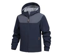 Générique Veste Softshell Homme ImperméAble Polaire capuche Vent Col Montant Respirante Bicolore éLastique RéSistant à L’Usure (FR/ES, Alpha/lettres, TTG, Taille normale, Taille normale, Blue)