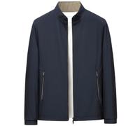 Générique Veste Travail Homme, Veste D'Aviation De Couleur Unie Européenne pour Hommes Ample Tendance Confortable Cardigan À Fermeture Éclair Veste Décontractée Légère