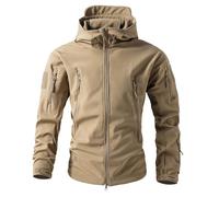 Générique Vestes imperméables pour hommes Manteau à capuche décontracté Softshell doublé polaire Vestes de course Tactique Travail militaire Pêche Chasse Escalade