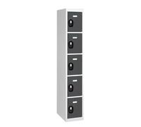 Générique Vestiaire Colonne 5 Cases - Elément départ (Anthracite)