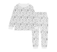 Générique Vetement Bebe Fille à Personnaliser, Ensemble Créatif à Colorier, Tenue de Maison Ludique, Activité Manuelle et Confortable(White, 8-9 Years)