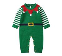 Générique Vetement Bebe Fille NoëL, Renne Tenues En Tricot Infantile Body Manche Longue Bebe Combinaison Enfants Une PièCe VêTement Nouveau Né 0 Noel Ensemble Mon Noel