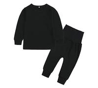 Générique Vêtement Bébé Garçon Fille Ensemble Pull Sweat Haut Manche Longue Pantalon Pyjama Mignon Tenue Peluche Loungewear Sportif idéal pour école et Loisirs vêtements de détente Thermiques
