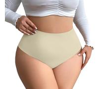 Générique Vetement Culottes Haute Gainantes Quotidiennes Confortables Grandes Femme Culottes Culotte Sexy Culotte Maternité Menstruelle Invisible Femme Adulte Boxer Vêtements (Beige2, XXXL)