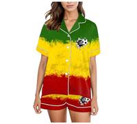 Générique Vetement Femme Ete Pyjamas Veste Cuir Noir Pyjama Ado Fille Imper avec Capuche À Manches Courtes pour Femmes Coton Ensemble Short Vêtement Anti Pluie Tee Shirt Nuit Rains Impermeable