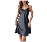 Générique Vetement Femme Ete Robe Longue Blanche Coton De Nuit Jupon Gainant Lingerie Rose Beige Fond Chemise Vetements Mode Invisible Chair pour Transparente sous Feminins À Bretelles Long Dessous