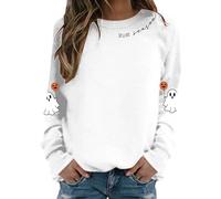 Générique Vetement Halloween Femme Tee Shirt Probleme Resolu Sang Costume Vampire Pull Automne Veste Capuche Citrouille Pumpkin Spice Cafe Sweat a Zombie Fille Rose Sweater