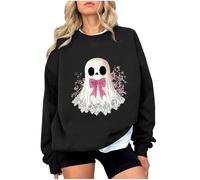 Générique Vetement Halloween Femme Tshirt Deguisement Vampire Zombie Sweater Costume Citrouille Veste Sweatshirt Pull a Capuche Déguisement The Pumpkin Spice Cafe Sweat Squelette