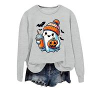 Générique Vetement Halloween Femme Veste Oversize Costume Vampire Pull Orange Deguisement Tee Shirt Probleme Resolu Sang The Pumpkin Spice Cafe Vêtements Automne Hiver T Haut Sportswear