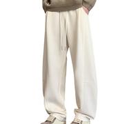 Générique Vetement Homme,Pantalon De Jogging Cargo éPais pour Un Style Streetwear Confortable Pantalon De SurvêTement avec Un Design Incurvé Unique Et Une Base Blanche Pantalon DéContracté Polyvalent