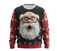 Générique Vetement Noel Pull De Noël Lumineux Et Musical Moche Homme Sweet Famille Tres Pull'de 3XL Grande Taille LED Femme Humoristique Village Adulte Ado Le Plus Deco Ridicule Vêtement Renne