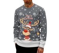 Générique Vetement Noel Pull De Noël Lumineux Et Musical Moche Homme Sweet Famille Tres Pull'de 4XL Grande Taille Femme Humoristique Village Adulte Ado Le Plus Deco Ridicule Vêtement Renne