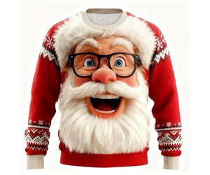 Générique Vetement Noel Pull De Noël Lumineux Et Musical Moche Homme Sweet Famille Tres Pull'de Grande Taille LED Femme Humoristique Village Adulte Ado Le Plus Deco Ridicule Vêtement