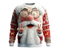 Générique Vetement Noel Pull De Noël Lumineux Et Musical Moche Homme Sweet Famille Tres Pull'de XXXL Grande Taille LED Femme Humoristique Village Adulte Ado Le Plus Deco Ridicule Vêtement Renne