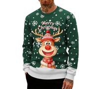 Générique Vetement Noel Pull De Noël Lumineux Et Musical Moche Homme Sweet Famille Tres Pull'de XXXL Grande Taille LED Femme Humoristique Village Adulte Ado Le Plus Deco Ridicule Vêtement Renne