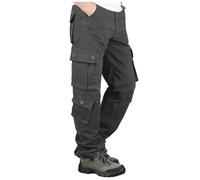 Générique Vetement Sport Homme Impermeable de Travail Cargo Large Trekking Stretch Pantalon de Chantier Pantalon Large Décontracté de Chantier Training Homme Vert armée M