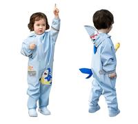 Générique Vêtements de Pluie pour Filles imperméable Poncho Contre la Pluie Confort Mode idéal pour Tous Les Jours et Sortie (Light Blue, 2-4 Years)