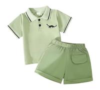Générique VêTements Ete BéBé GarçOn Ensemble Garcon Short Et Polo Tee Shirt Manche Courte Chic Mignon Confortable Casual Jogging Plage Vacances Shorts Sets Outfits 2026