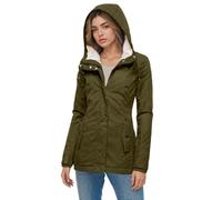 Générique Vêtements Imperméables Femme Hiver Chaud Polaire Veste de Pluie Long Manteaux avec Capuche D'extérieur Coupe-Vent Grande Taille Couleur Unie Décontracté Impermeable Randonnée Parka