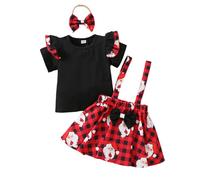 Générique Vêtements pour bébé Fille, Costume Noel Bebe Tenue De NoëL Enfant en Famille Robe Bébé Fille Robe de Noël Mere Noel Mon 1er / 2e / 3e Anniversaire en Coton à Manches