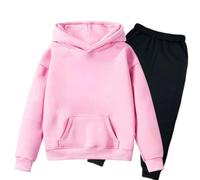 Générique VêTements pour Filles Tenues Ensemble Sweat-Shirt à Capuche léger à Manches Longues et Pantalon Long pour Enfants garçons et Filles