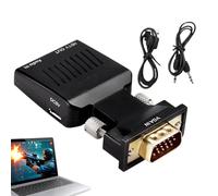 Générique VGA to HD Adapter for Monitor - VGA Source - Display Converter, High Speed 1080P Video Adapter with 3.5mm Audio Cable, Plug and Play VGAs - Connector, for Office Presentations