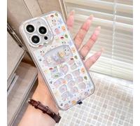 Générique Vibrant LED Bowknot Phone Case, Built in LED Colorful Glowing Cell Phone Cover for Women, Incoming Call Flash Light Up Slim Clear Case for iPhone 11/12/13/14/15/16/17 Pro/Pro Max