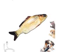 Générique Vibrating Fish for Dogs, Vibrating Floppy Fish Dog Toy Motion Interactive Chew Toy for Small & Medium Dogs