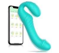Générique Vibromasseur Gode Sans Bretelles Avec 9 Modes De Vibration, Vibrateur À Double Extrémité Contrôlé Par Application, Jouets Stimulateurs Clitoridiens Rechargeables Pour Hommes Et Couples