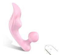 Générique Vibromasseur Point G Portable avec Télécommande avec 9 Modes De Vibration, Masseur Silencieux pour Vagin, Stimulateur De Clitoris Et De Mamelon, Plug Anal Féminin, Jouets Sexuels Oraux,B