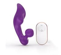 Générique Vibromasseur Point G Portable avec Télécommande avec 9 Modes De Vibration, Masseur Silencieux pour Vagin, Stimulateur De Clitoris Et De Mamelon, Plug Anal Féminin, Jouets Sexuels Oraux,G