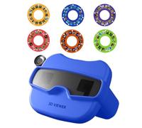 Générique View Finder Children, Educational Discovery Toy with 6 Reels, 3D Reel Viewer for Kids, Fun Learning and Observation Tool, Develops Curiosity and Imagination Function