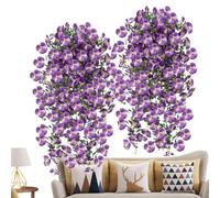 Générique Vignes Artificielles pour Extérieur | Fausses Vignes à Feuilles de Pensées - Décoration de Vase pour la Maison - pour Mariage, terrasse, Porche, Porte, Mur, façade, Cour, balcons,