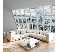 Générique Ville Paysage Papier Peint 400 x 280 cm (B x H) 3D Architecture Mural Poster Murale Intissé pour Chambre Salon Restaurant Personnalisé Décoration Personnalisé Décoration Murale W-502