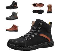 Générique Vilobel Men Non Slip on Shoes,Orthopedic Safety Work Shoes- Protective Toe,Waterproof, Lightweight, Shock Absorption (black,45)