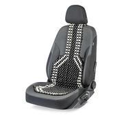 Générique Vintage Ancien Housse De Siège Voiture avec Billes en Bois Noir et Blanc Massage Avant Respirant 128 x 40 cm Voiture