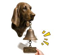 Générique Vintage Dog - Wall Mounted Resin Animal Door Ring