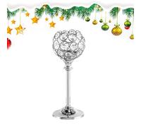 Générique - Vintage Elegant Crystal Design, Sturdy Decorative Centerpieces | Christmas Candle Holders for Dining Wedding Party Home Living Room Dorm Apartment Holiday Use