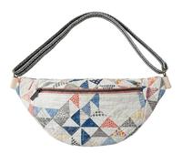 Générique Vintage-Inspired Patchwork Quilted Sling Bag, Women's Bohemian Patchwork Bag with Lightweight Curved Design for Daily (C)