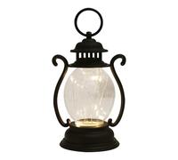 Générique Vintage Lantern - LED Hanging Lamp with Rustic Design | Battery Operated Antique Outdoor Lamp for Camping, Hiking, and Patio, Decorative Tabletop Lantern for Home and Garden Decor Ļantern