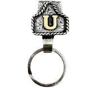 Générique Vintage Letter Keychain, Western Cowboy Letter Keychain, Personality A-Z Initial Key Clip for Belt Pants Pocket or Belt (U)