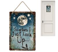 Générique Vintage Metal Signs | Rustic Dragonfly Moon Pendant Decoration