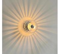 Générique Vintage Nordic Glass Wall Sconce, Modern Interior Applique Murale Style Wall Lamp, Hardwired E14 Bedside Light for Bedroom, Living Room, Hallway, Iron and Verre Shade(Gold)