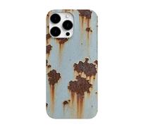 Générique Vintage Rust Look Phone Case for iPhone 16/15/14/13/12/11 ProMax,Creative Industrial Iron Inspired Shockproof TPU Rusty Imitation Phone Cover (for iPhone 12 Pro,A)