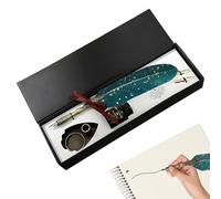Générique Vintage Writing Tool - Quill Pen Set For Kids Beginners Writers | Beginner Dip Pens Authors Painters Students Teachers Artists Collectors Birthday Holiday Journaling