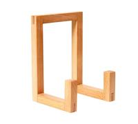 Générique Vinyl Album Holder - Wooden Display Stand, Classic Music Organizer, Solid Natural Wood Holder, Bedroom Living Room Collection Storage, Holiday Party New Year Vacation Setup